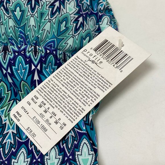 Profile by Gottex Blue Tankini Swim Top - Picture 8 of 10